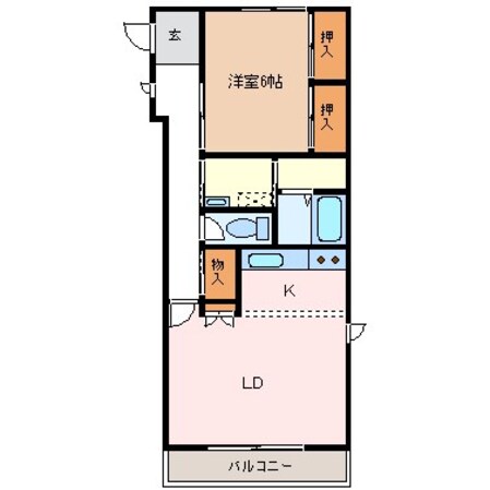 北松本駅 徒歩13分 3階の物件間取画像